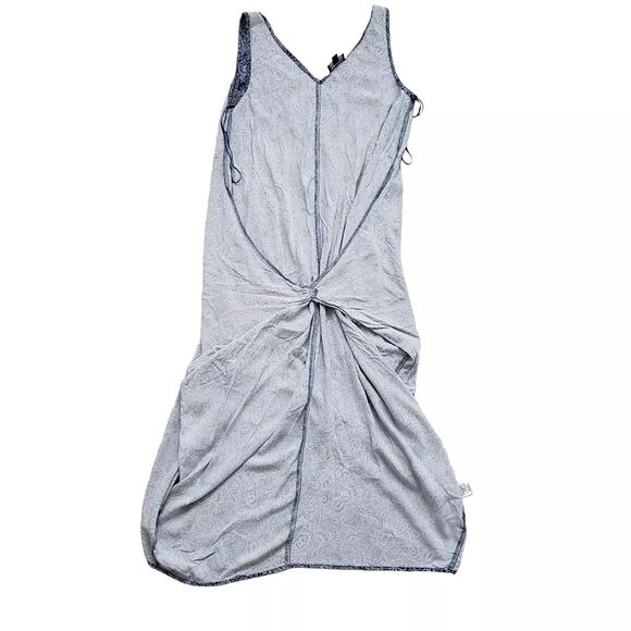 Ivy Street Tulip Sheath Dress Womens Large Blue Paisley - Picture 7 of 9